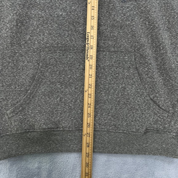 NHL Seattle‎ Kraken Hockey Lace Up Pullover Hoodie Striped Sleeves Medium Logo - Picture 8 of 9